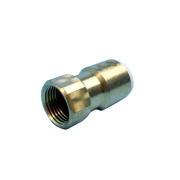 John Guest (JG) WaterMark Brass Adaptor - 12mm Push-On to 3/8" Female BSP