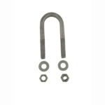 U-Bolt 39mm (1 1/2 Inch) Round x 115mm (4 1/2 Inch) Long with Nuts & Washers