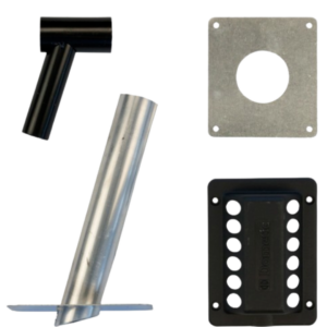 Dometic Fridge Gas Flue Kit with T Piece 3776 - Black