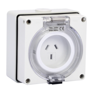 Kripal Weatherproof IP66 10AMP 3 Pin 10A Power Outlet - 250