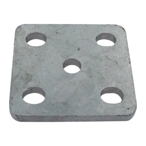 Trailer Axle Slotted Fish Plate Galvanised 10mm t/s 45mm Spring 5/8" Bolts
