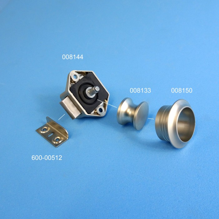 Camec Large Back Catch - Suit 23mm Buttons - White - Image 2