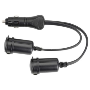 Narva Heavy-Duty Adaptor - Cigarette Lighter Plug to Twin Accessory Sockets (81033BL)