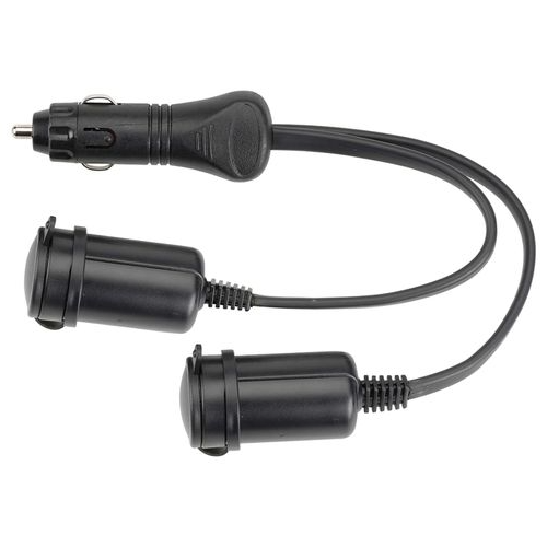 Narva Heavy-Duty Adaptor - Cigarette Lighter Plug to Twin Accessory Sockets (81033BL)