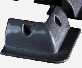 Solar panel corner bracket - black