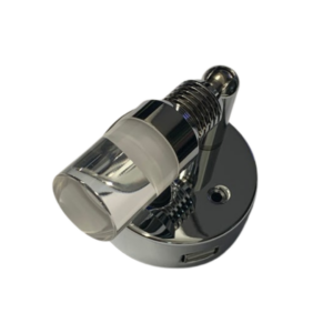 Silver Pendant Lamp 10-16V with USB & Clear Light Head