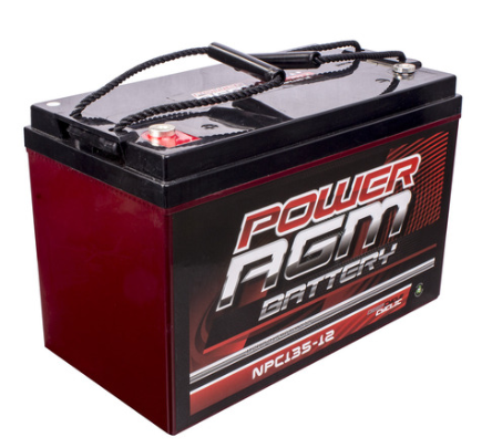 Power AGM Battery 12V 135AH Deep Cycle