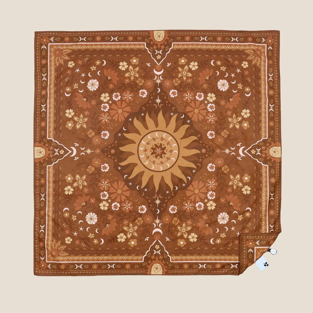 SomerSide XL Boho Sun Brown - Sand Free Quick Dry Beach Towel