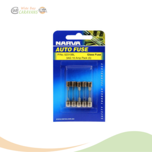 Glass Fuse - 10 AMP 3AG - (Blister pack of 5)