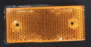 REFLECTOR AMBER SCREW ON 70 x 30