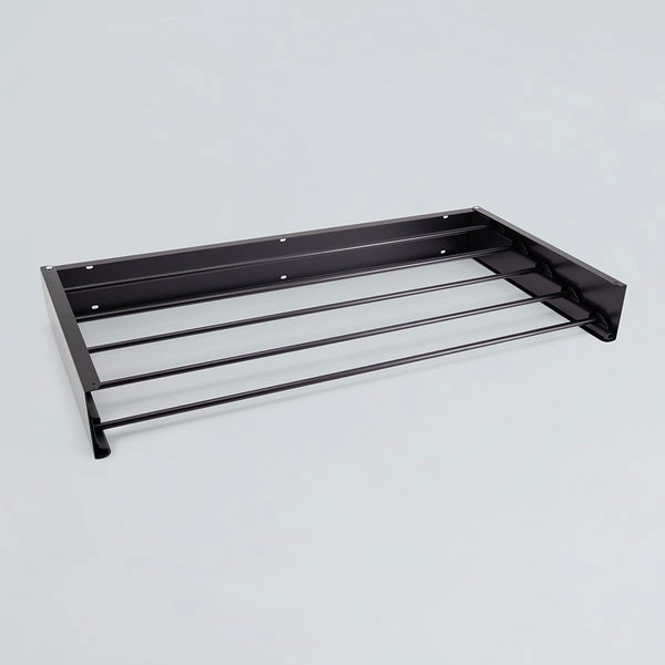 Vendline | Caravan Wall Mounted Drying Rack - Foldable Indoor and Outdoor (Black) 100cm