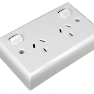 Double Power Point Double Pole Deep Mount 10Amp