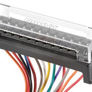 Narva 12-Way Standard ATS Blade Fuse or Plug-In Type Circuit Breaker Block