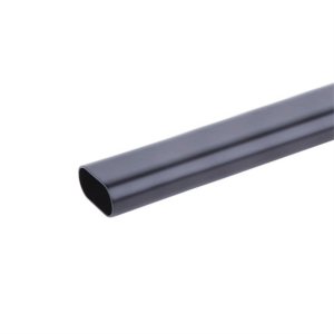 Oval Wardrobe Rod - 4m Length Matt Black