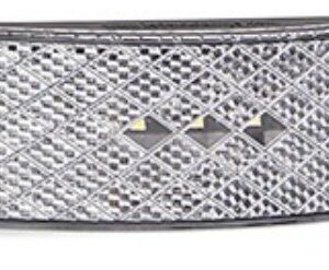 White Front Marker with built in Reflector 12-24V