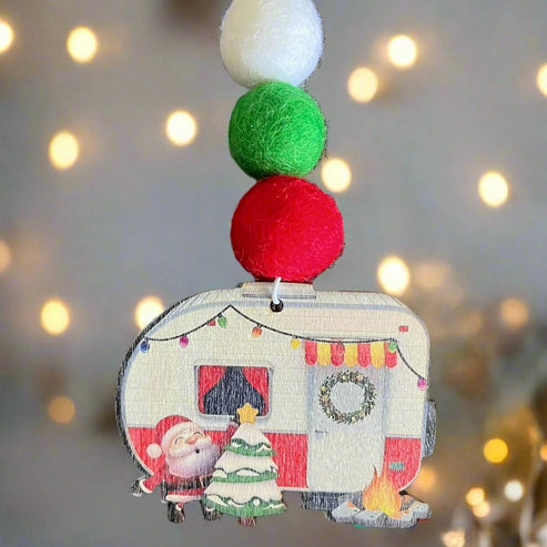 Van Fizzers | Smelly Van Dangle - Christmas Caravan, Santa, Tire & Fire Decoration