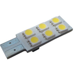 LED T10 6 Replacement Bulb. Cool White 12V