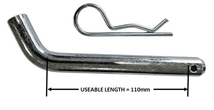 Mister Hitches Hitch Pin & Clip (Extra Long Style 1 Hole) - Suits Landcruiser 200/300 Series - Image 2