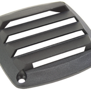 OzVent 90mm x 90mm Nylon Louvre Vent - Black