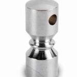 Tray Rail Pillar End - Chrome