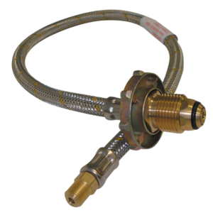 Coast RV SS Flexible Hose 600mm with Hand Wheel For Single Bottle Kit. 6Sch0600