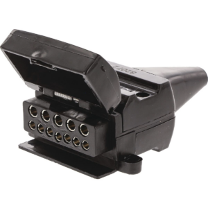 Narva Trailer Socket 12 Pin Flat Plastic (82072BL)