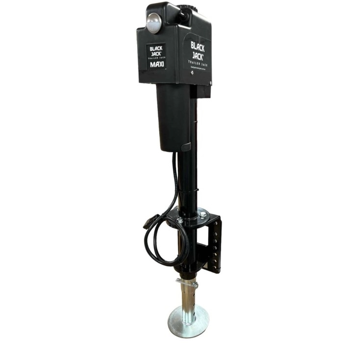 Black Jack Maxi Electric Trailer Jack + Wiring Harness - 2000kg - Image 2