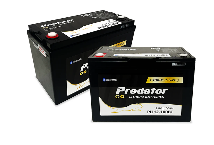 Predator Lithium 12.8V 100AH Bluetooth Battery