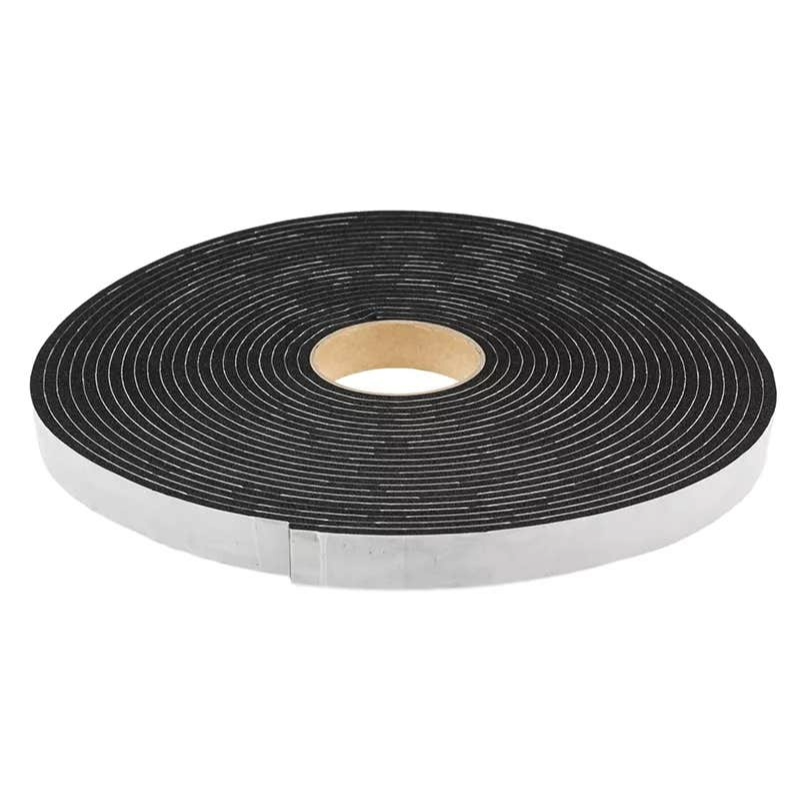 Foam Tape Black PVC Sealing 6.4mm thick x 12mm x 15.2mts