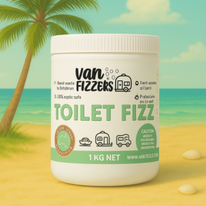 Van Fizzers | Toilet Fizz 1kg Tub with Scoop - Lemongrass & Ginger