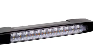 Awning Lamp- Dual Colour - White/Amber - Black Housing - 12V