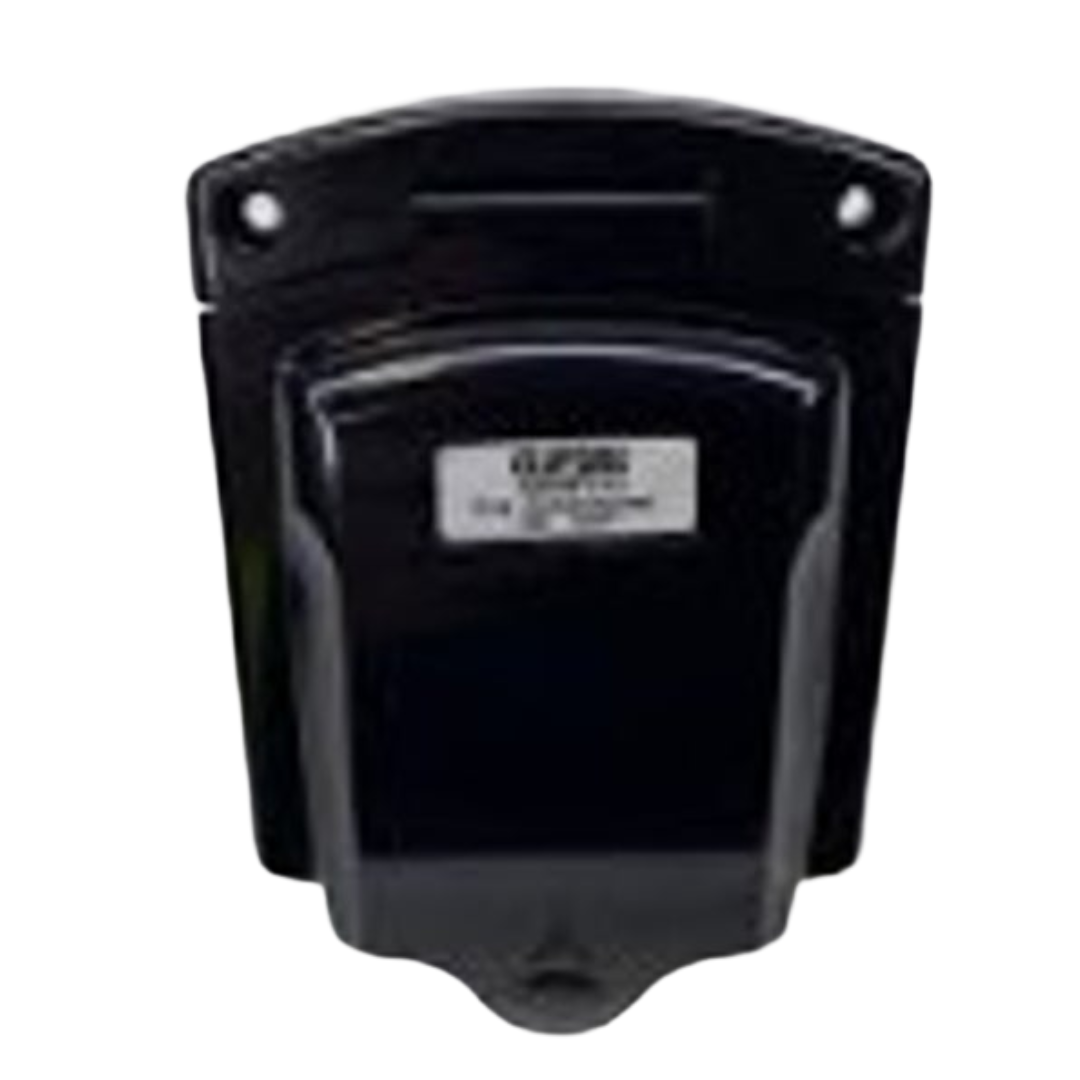Clipsal 15A Caravan Power Inlet (Black) 240V IP34