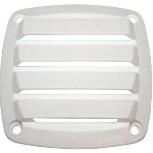 OzVent 90mm x 90mm Nylon Louvre Vent - White