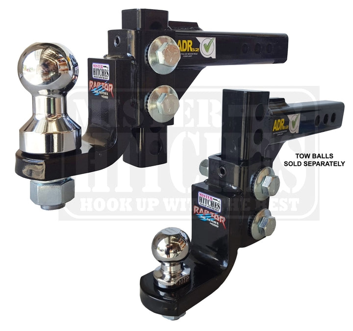 Mister Hitches Raptor 4.5T Super Duty Adjustable Ball Mount 16 Stage - Image 2