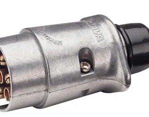 Narva Large Round 7-Pin Metal Plug (82161BL)