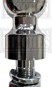 Mister Hitches Tow Ball 3500kg 25mm Hi-Rise Shoulder - 50mm Ball (Chrome) 7/8" x 54mm Shank