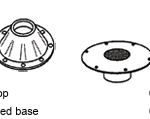 Acar Aluminium Table Leg - Recessed Base (Discontinued)