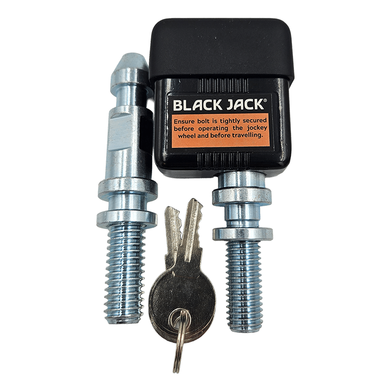 Black Jack Trailer Jack Jockey Wheel Lock for Mini