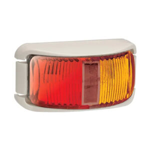 Narva 9-33 Volt Model 12 LED Side Marker Lamp (Red/Amber) with White Housing