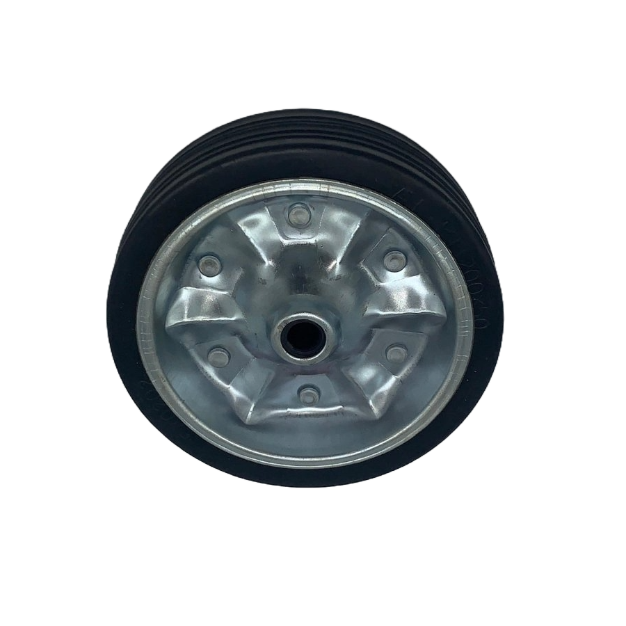 Al-ko 8″ Jockey Wheel Replacement Steel Rim with Solid Rubber Tyre 629888