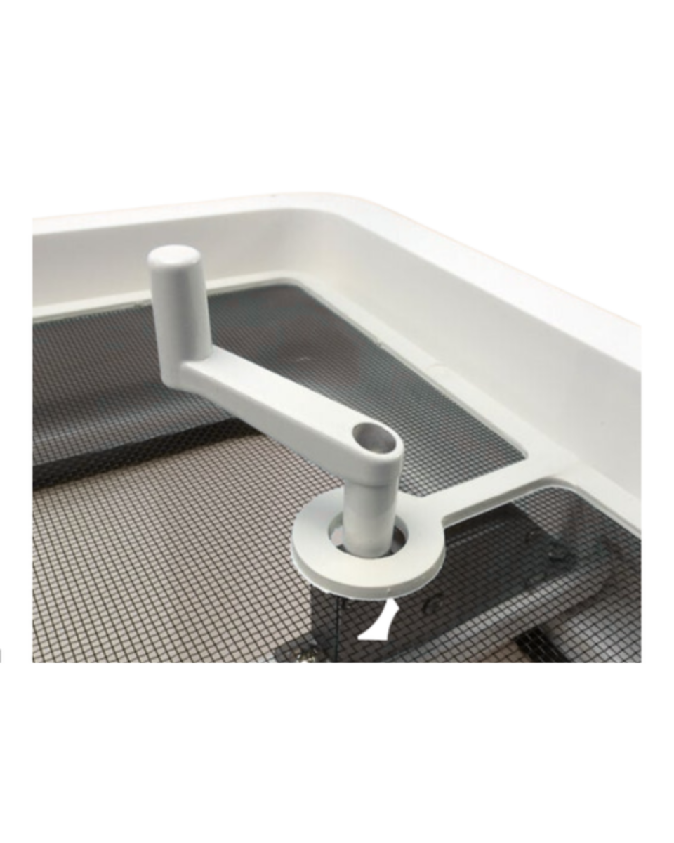 Jensen Roof Hatch - White Lid - 14 inch x 14 inch (355mm x 355mm) - Image 7