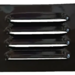 Vent Pressed Aluminium Black Satin - 75 x 100
