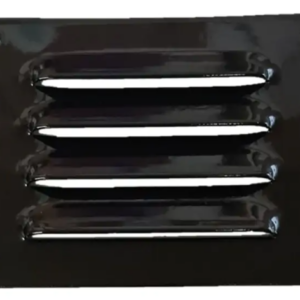 Vent Pressed Aluminium Black Satin - 75 x 100