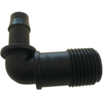 Threaded Elbow - Male - 13mm Barbed x 1/2" BSP