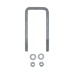 U-Bolt 75mm (3 Inch) Square x 175mm (7 Inch) Long with Nuts & Washers