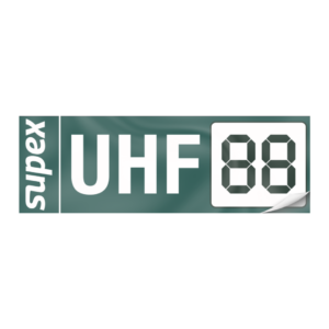 Supex Custom UHF Channel Sticker