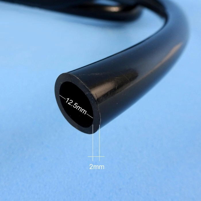 PVC Black Hose Food Grade 1/2 Inch ID (2mm Wall) Per Metre - Image 2