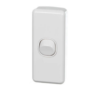 NO LONGER AVAILABLE -CAMEC 1 Gang Wall Switch - White