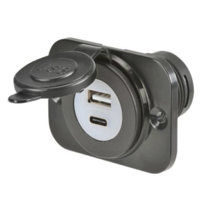 Narva USB A + USB C Single Socket F/ (81103BL)