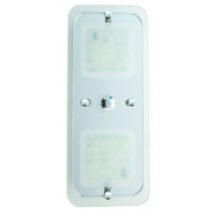 Camec Led Sq Crystal 2 Section 48 white P/Button